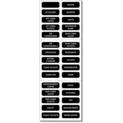 Label Kit AC Panel Basic - 8031BSS