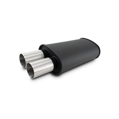 Muffler Stainless Oval Black 2.5/3IN - VIB12310
