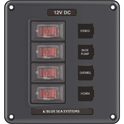 Panel Switch H2O Cb 4POS Gray - 4320BSS