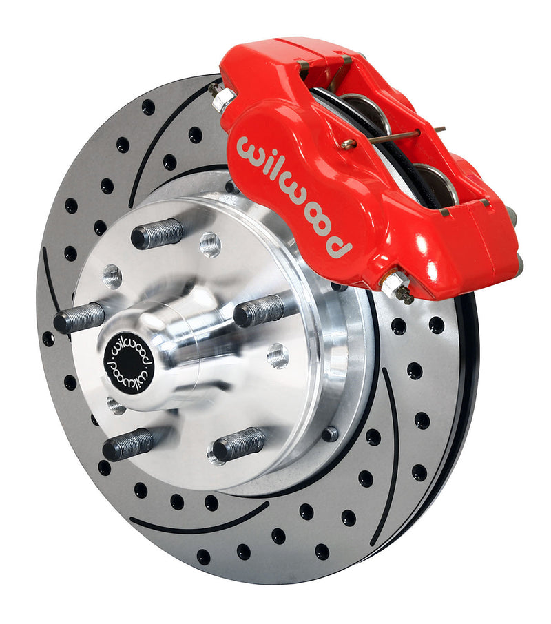 FDLI Front Kit,11.00", Drilled, Red - 14011009DR