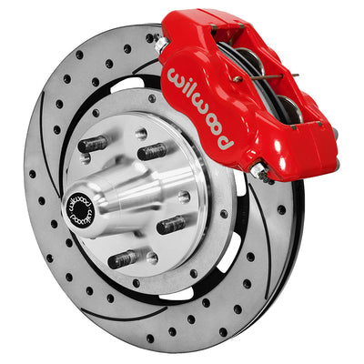FDLI Front Kit,12.19", Drilled, Red - 14012045DR