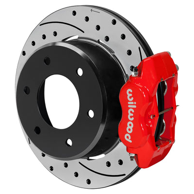 FDLI P/S Park Brake Kit, Drilled, Red - 14018158DR