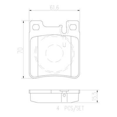 Disc Brake Pad Set - P50017N