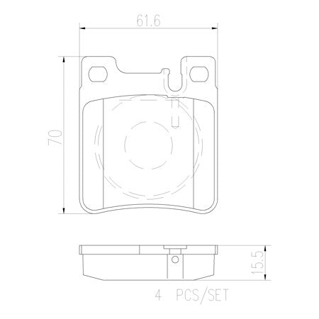 Disc Brake Pad Set - P50017N