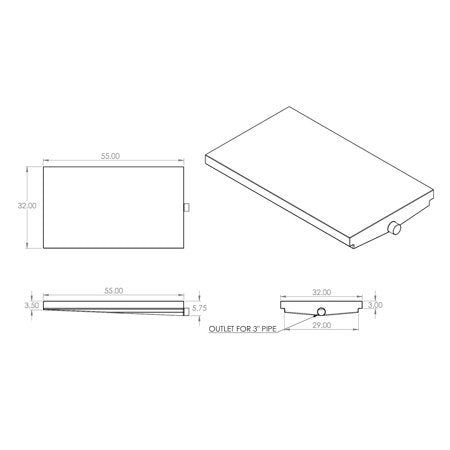 32X54X6 Hold Tank - VR32546HCD