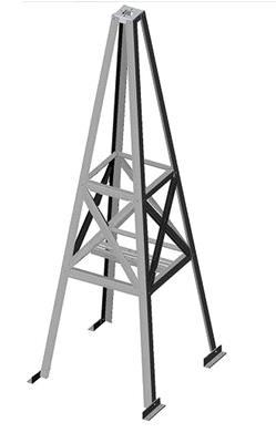 Carlson Roof Mounted Antenna Tower