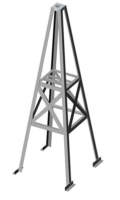Carlson Roof Mounted Antenna Tower