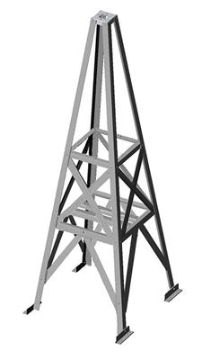 Carlson Roof Mounted Antenna Tower