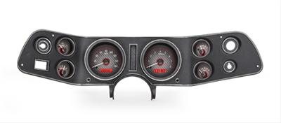 GAUGE PANEL CARBON FIBER RED