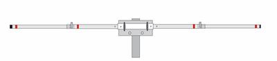 Diex Antennas Single-Band Full Size Rigid Rotatable Dipoles