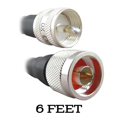 DX Engineering 400MAX Type-N to PL-259 Low-Loss 50-ohm Coaxial Adapter Cable Assemblies