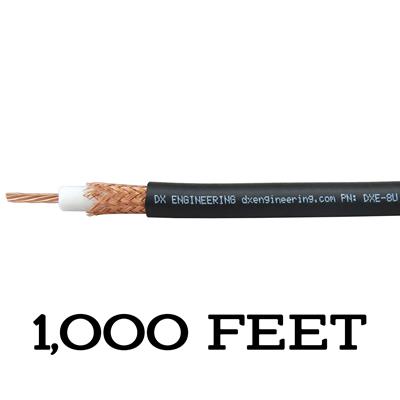 DX Engineering RG-8/U 50-ohm Bulk Coaxial Cable