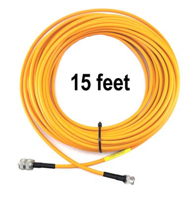 DX Engineering RG-8X High Visibility Orange 50-ohm Coaxial Cable Adapter Assemblies