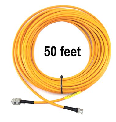 DX Engineering RG-8X High Visibility Orange 50-ohm Coaxial Cable Adapter Assemblies