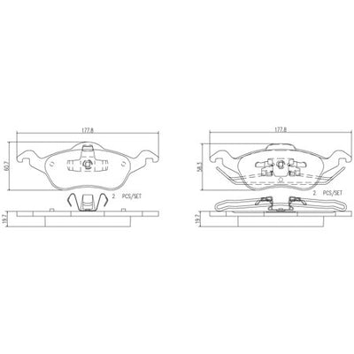 Disc Brake Pad Set - P24046N