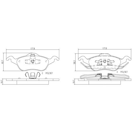 Disc Brake Pad Set - P24046N