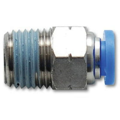 Male Straight Fitting, for 3/8" O.D. Tubing (1/4" NPT Thread) - VIB2663
