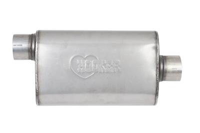 MUFFLER OVAL SS 2.5IN OFFSET