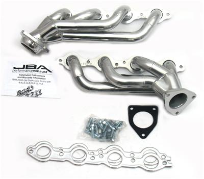 SHORTY HEADERS 1850S-2 SILVER