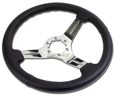 ST WHEEL. BLACK LTHR/CHROME 3