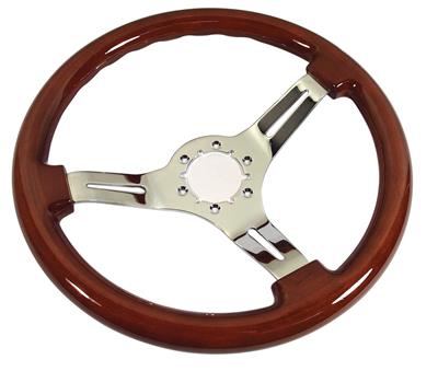 ST WHEEL. MAHOGANY/CHROME 3 SP
