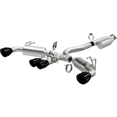 EXHAUST CAT-BACK SS BLK TIP