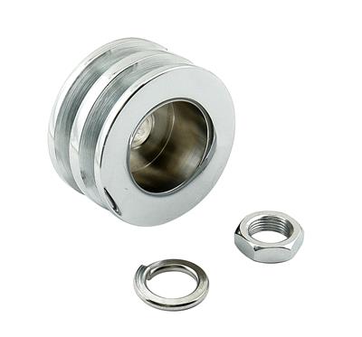 CHROME GM DBL ALT PULLEY