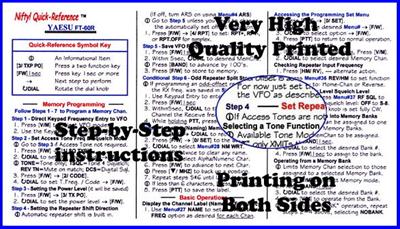 Nifty Accessories Quick Reference Cards