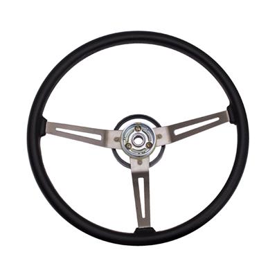 WHEEL STEERING BLACK 76-95