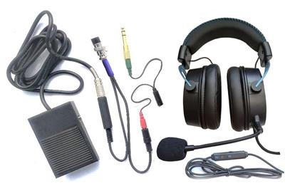 Paradan Radio Hi-Rate2 Headset with Foot Switch
