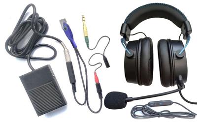 Paradan Radio Hi-Rate2 Headset with Foot Switch