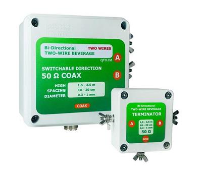 QRO.cz Classic Single Output 2-Wire Bi-Directional Beverage Antenna Systems