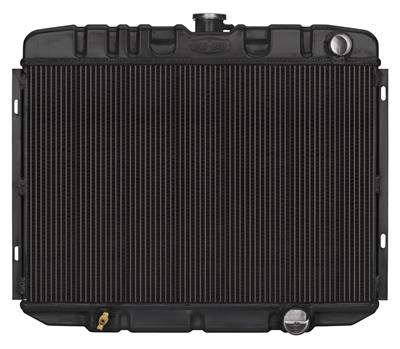 RADIATOR PERF ALUM 2-ROW W/TRA