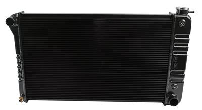RADIATOR PERF ALUM BLACK CROSS