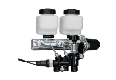 Tandem Remote M/C Kit w L/H Brkt & Prop Valve - 1 1/8" Bore,Black - 26114252BK