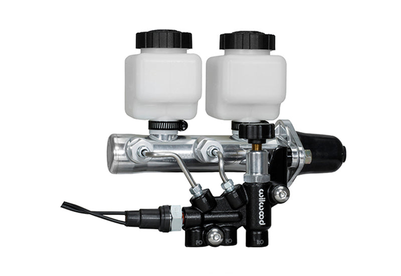 Tandem Remote M/C Kit w L/H Brkt & Prop Valve - 1 1/8" Bore,Black - 26114252BK