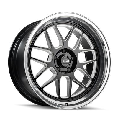 WHEEL ALUM GLOSS BLACK MACH 17