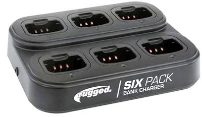 Rugged Radios Six Bank Handheld Radio Chargers