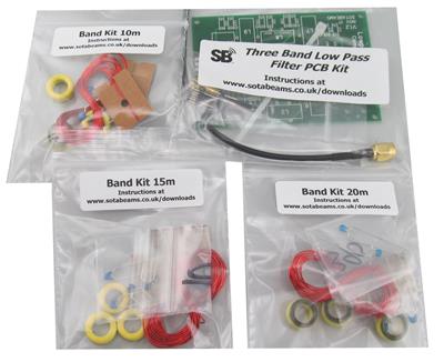 SOTAbeams Filter Boards and Band Component Kits