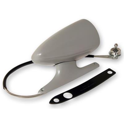 MIRROR SIDE DRIVER FLAT GRAY