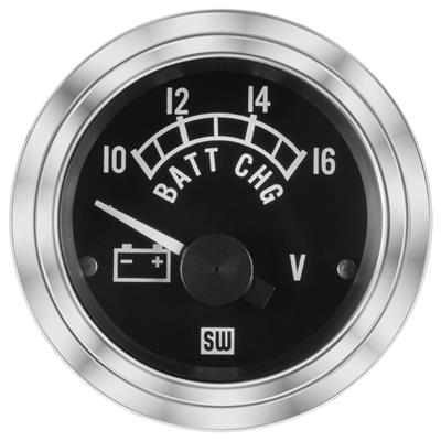 VOLT GAUGE DLX 10-16V 2 1/16