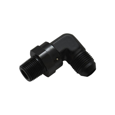 Male AN to Male NPT 90 Degree Swivel Adapter, -8 AN to 1/4" NPT - VIB11356