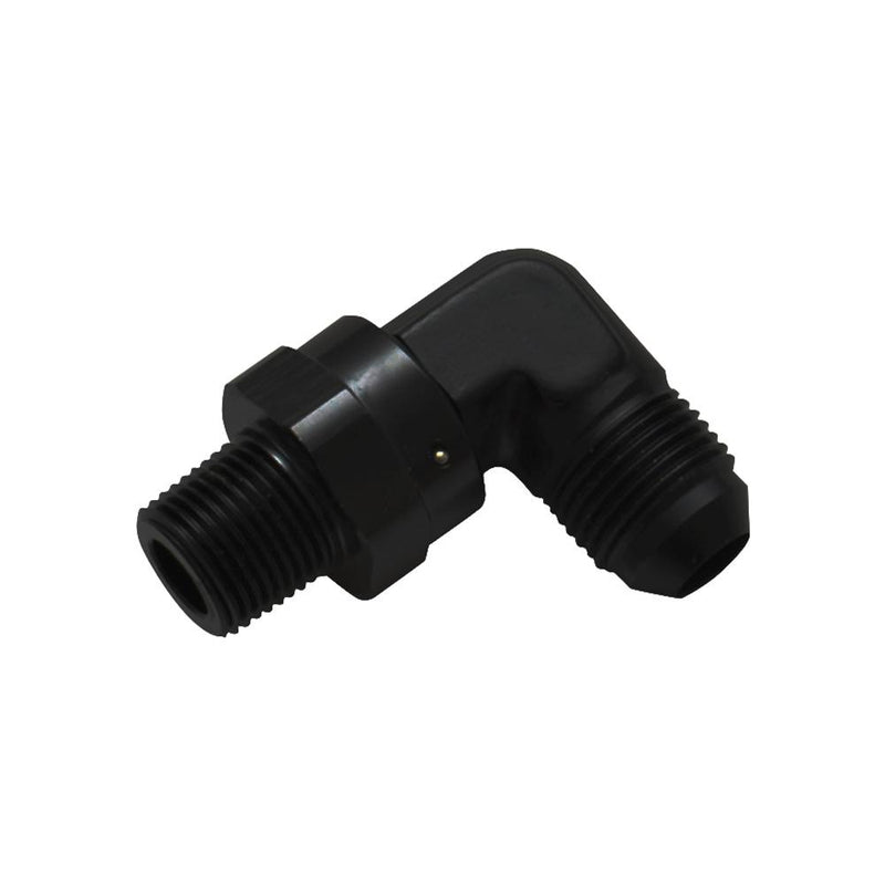 Male AN to Male NPT 90 Degree Swivel Adapter, -12 AN to 1/2" NPT - VIB11361
