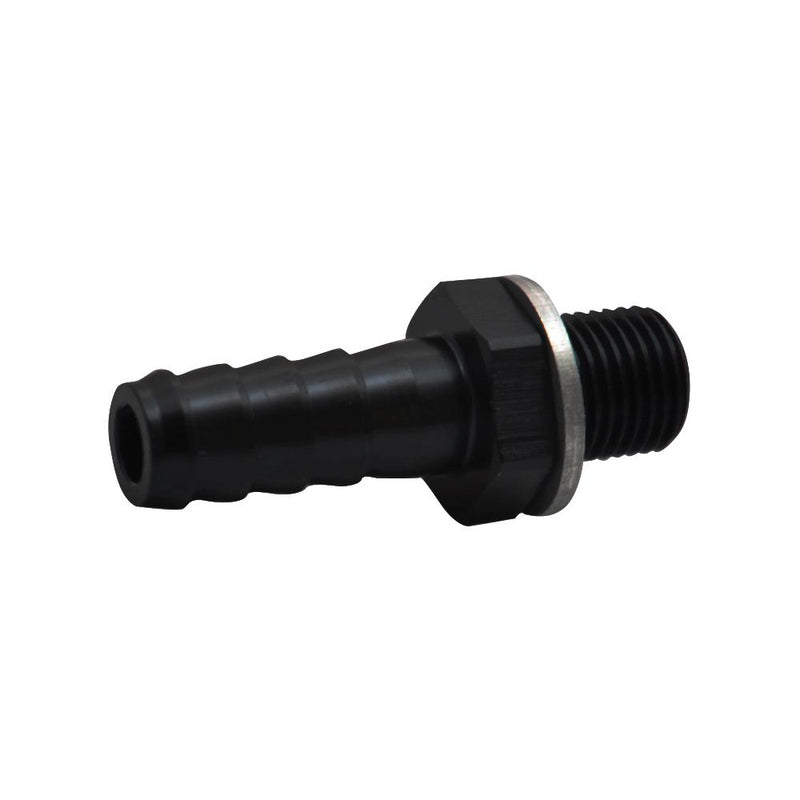 Metric to Barb Fitting (Male M14 x 1.5 to 5/16" Barb) Aluminum - VIB11415