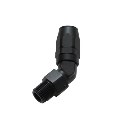 Male Hose End Fitting, 45 Degree; Size: -12AN; Pipe Thread 3/4" NPT - VIB26409