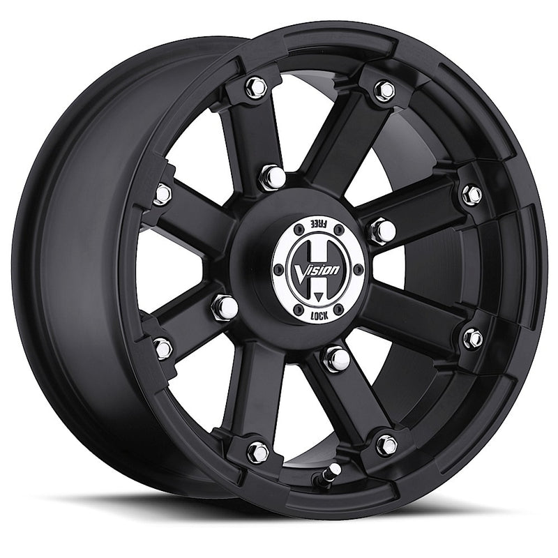 Wheel 4-110 Mtte Black Vis Lock - 393128110MB4