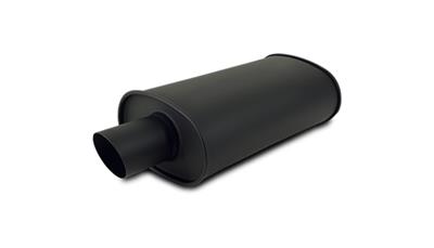 MUFFLER SS BLK 4IN OVAL
