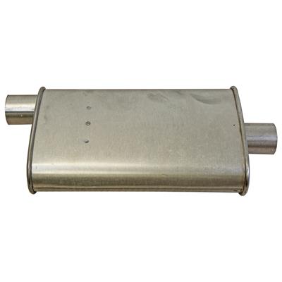 MUFFLER TURBO 2IN INLET/OUTLET