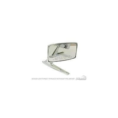 C7AZ-17696-C Scott Drake Exterior Standard Mirror Passenger Side with Convex Glass Chrome