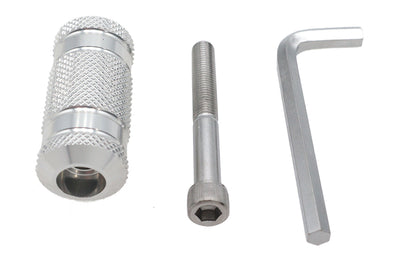 Silver Knurled Four Grooved Shifter Peg